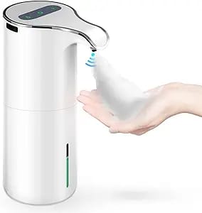 Automatischer Schaumseifenspender Mit Intelligentem Sensor, Berührungsloser Dosierpumpe, Silberner Ausführung, Für Bad Und Küche, Usb-aufladbar.