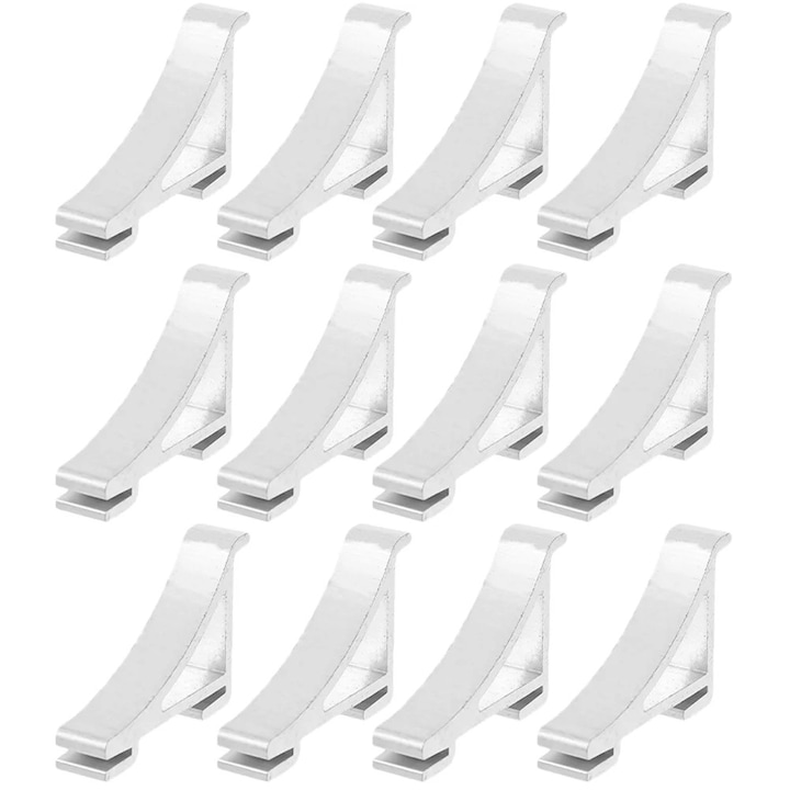 Set Mit 12 Befestigungsschlüsseln Für Kühlschrankablagen, Aluminium, Silberner Sockel, Dachsparrenzubehör