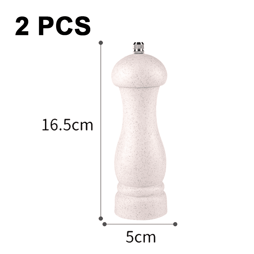 Wood Salt And Pepper Grinder Set Adjustable Coarseness Ceramic Oak Wooden Pepper Grinder Refillable Pepper Mill Home Chef Gift