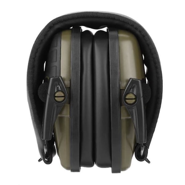 Professionella Jakt Hörselskydd Brusreducering Utomhus Skytte Hörselskydd Headset Svart Grön