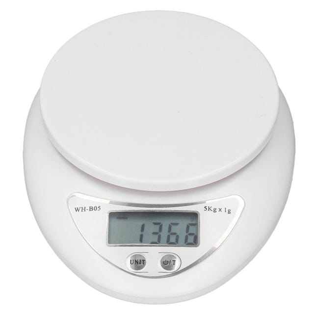 Balance De Cuisine Numérique 5 Kg, Écran Lcd Numérique Haute Précision, Petite Balance Alimentaire Pour La Perte De Poids Et La Cuisine