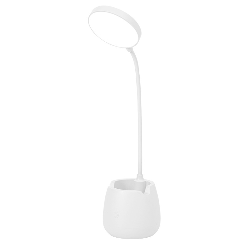 Desk Lamp Led, Desk Lamps With 3 Lighting Modes And Stepless Dimming, Desk Light 360 ° Flexible Gooseneck With Pen Holder & Mobile Phone Stand For Reading Kids Dorm (green)