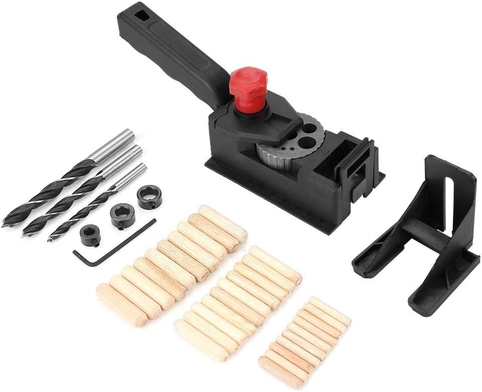 Minkurow 38-piece Wooden Dowel Drilling Guide/dowel Set Drilling Jig