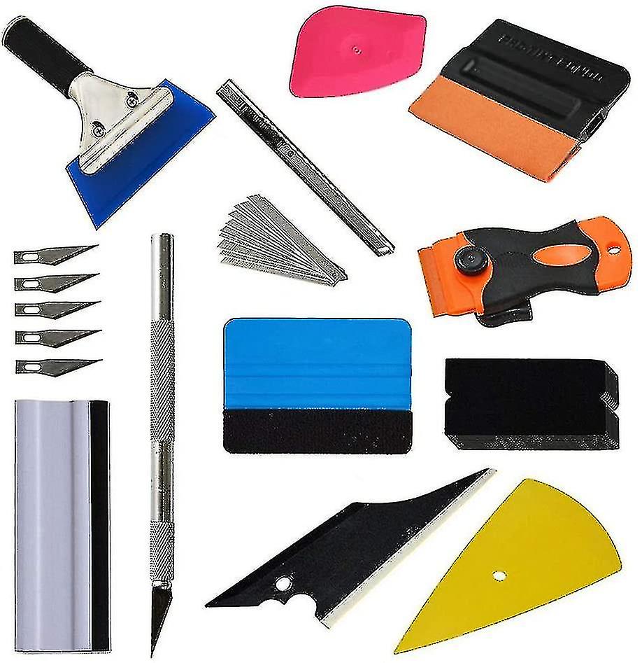 Kit D'Outils De 12 Pièces Pour La Pose De Films Vinyle Teintés Sur Les Vitres De Voiture.