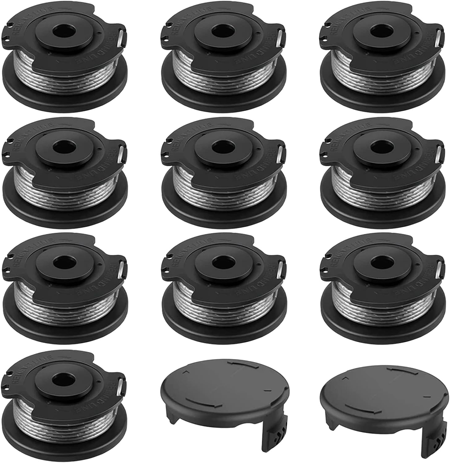 Bobine Pour Bosch, 10+2 Bobines De Rechange En Nylon F016800569/f016800385, Bobine Pour Bosch Easygrasscut, Compatible Avec 23sl/26s (diamètre 1,65 Mm, Longueur 4,9 M).