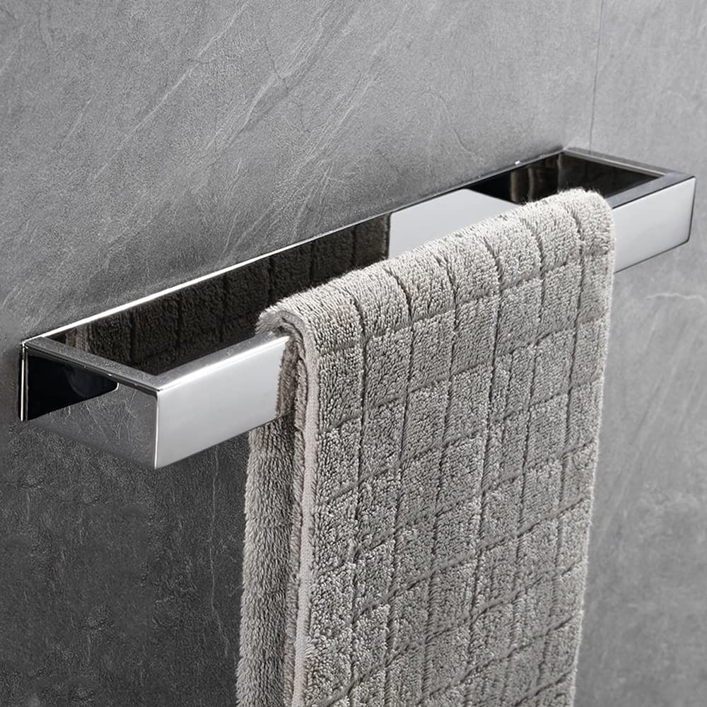 30 Cm Porte-serviettes De Salle De Bain Sans Perçage Auto-adhésif, Autocollant Porte Serviette Acier Inoxydable Pour Salle De Bain