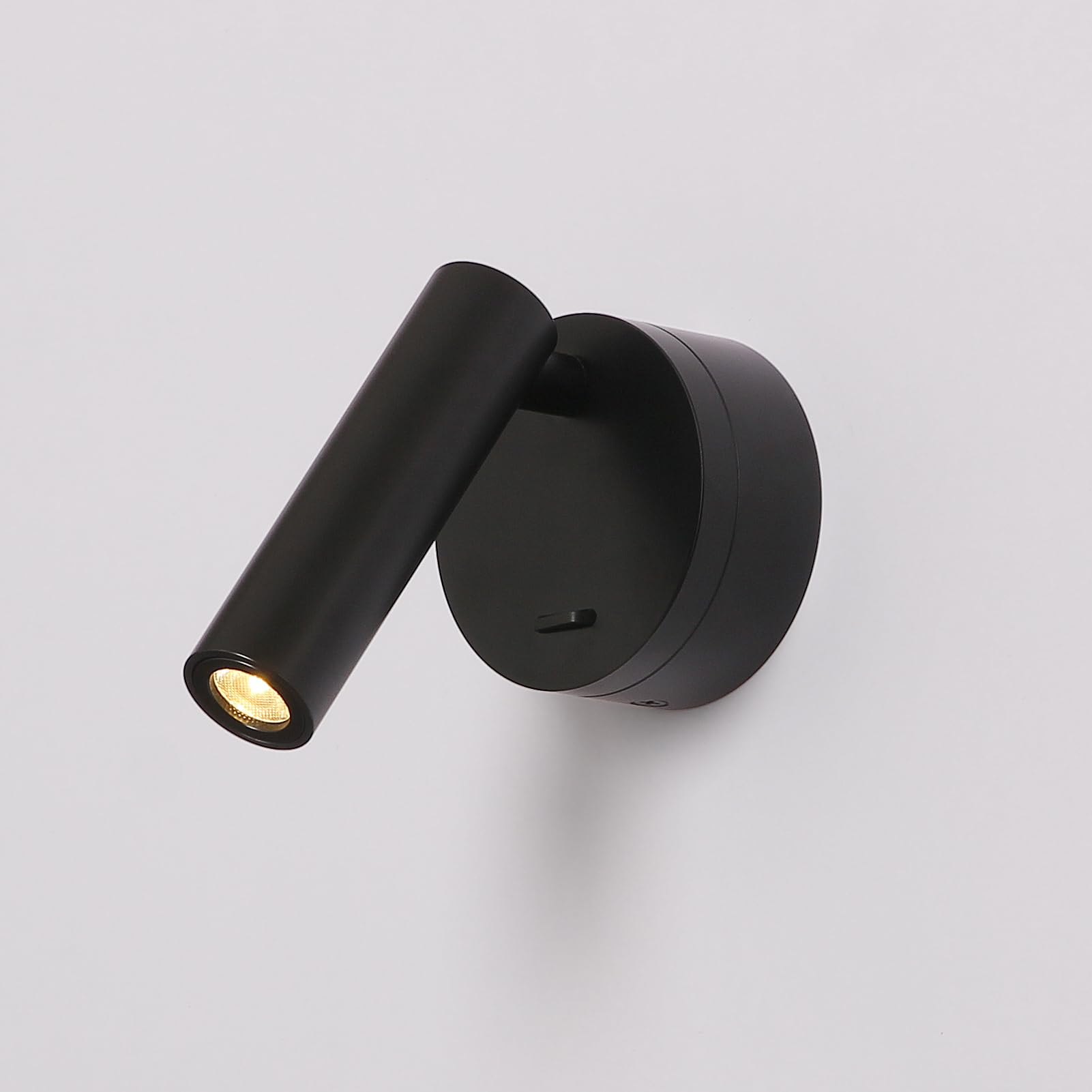 Applique Murale Led Interieur 3w 3000k Liseuse De Chevet Avec Interrupteur Spot Réglable Pour Chambre Salon Hôtel Lire, Aluminium, Noir