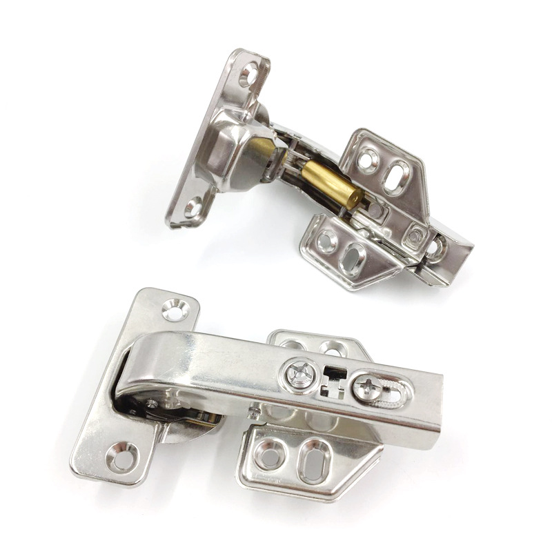 95 Degré Crampons Charnière À Bras Long Avec Amortisseur Pour Porte Charnières À Fermeture Douce Pour Portes Placard Meuble Cuisine Lot De 4