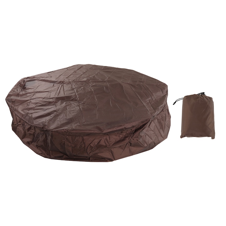 Tapis Rond Pour Piscine Ou Bassin, 190 % Polyester Taffetas, Imperméable, 210 X 30 Cm