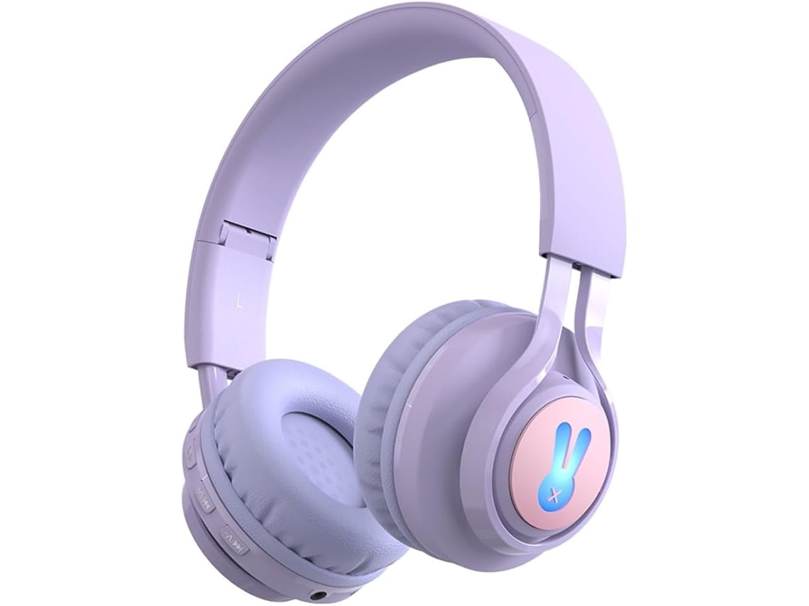 Casque Bluetooth Supra-auriculaire Pour Enfants, Casque Stéréo Hi-fi Sans Fil Et Filaire Avec Microphone Et Éclairage Rgb, Écouteurs