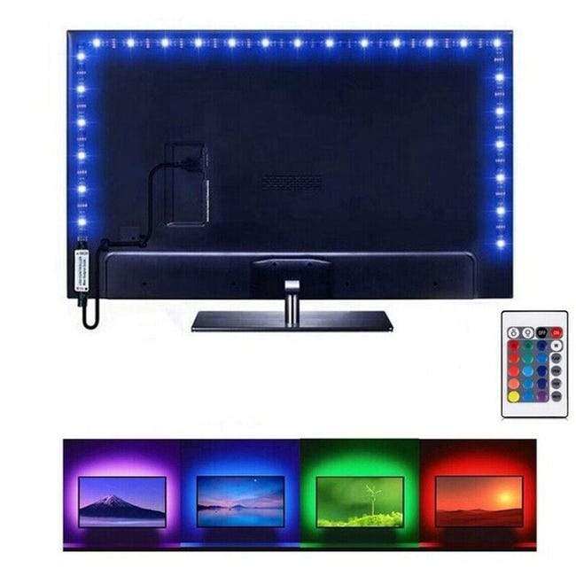 Rétroéclairage Led Rvb Tv Usb 3 M Flexible (sku Produit : 95197317 Sku Offre : Lehuamwj179)