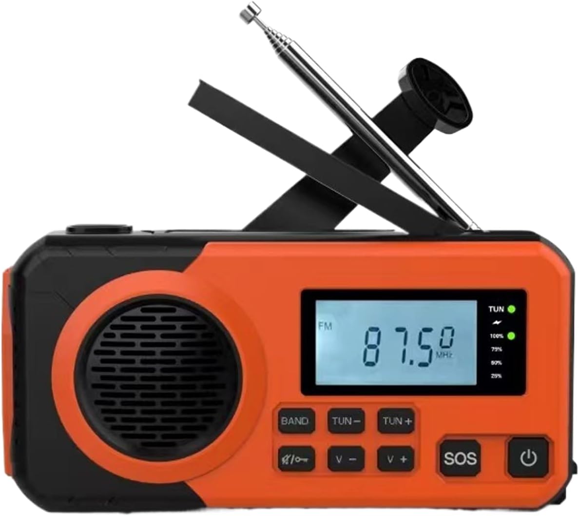 Radio Solaire Radio De Survie Pour Camping Et Randonnée - Récepteur Am/fm Avec Lampe Torche Pour Voyage, Maison Et Camping - Équipement De Réception