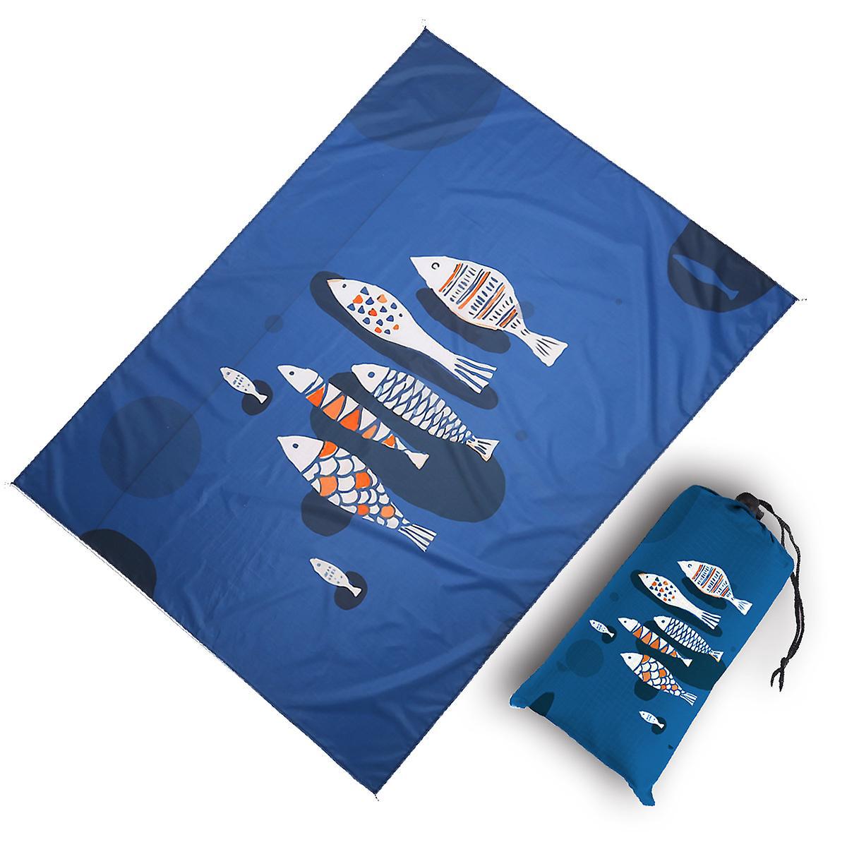 Large Waterproof Beach Picnic Blanket 210 200cm - Portable Sandproof Mat For Camping, Travel, And Outdoor Events