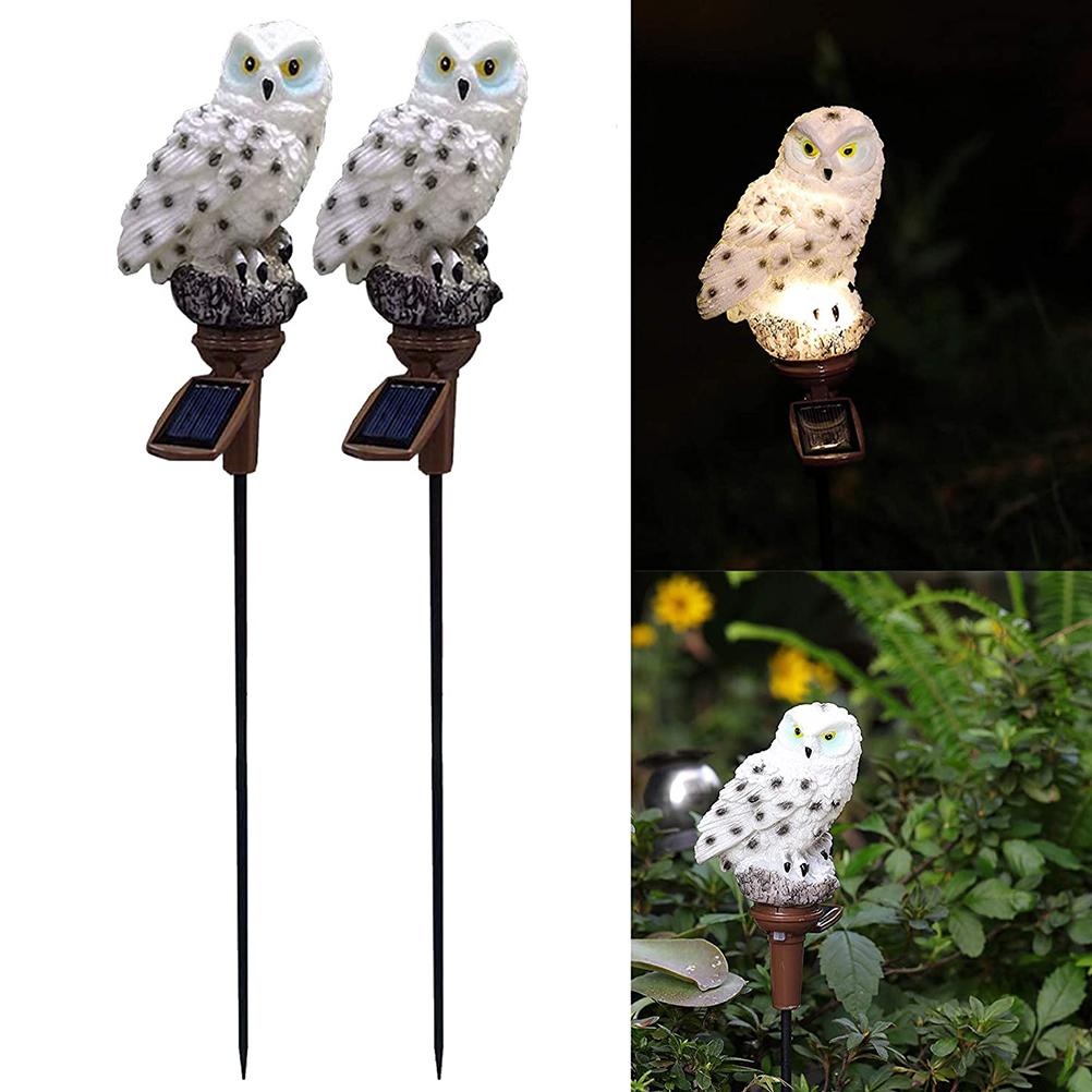 Pcs Solar Owl Light Waterproof Owl Night Light Solar Powered Owl For Walkway Yard Lawn Landscape