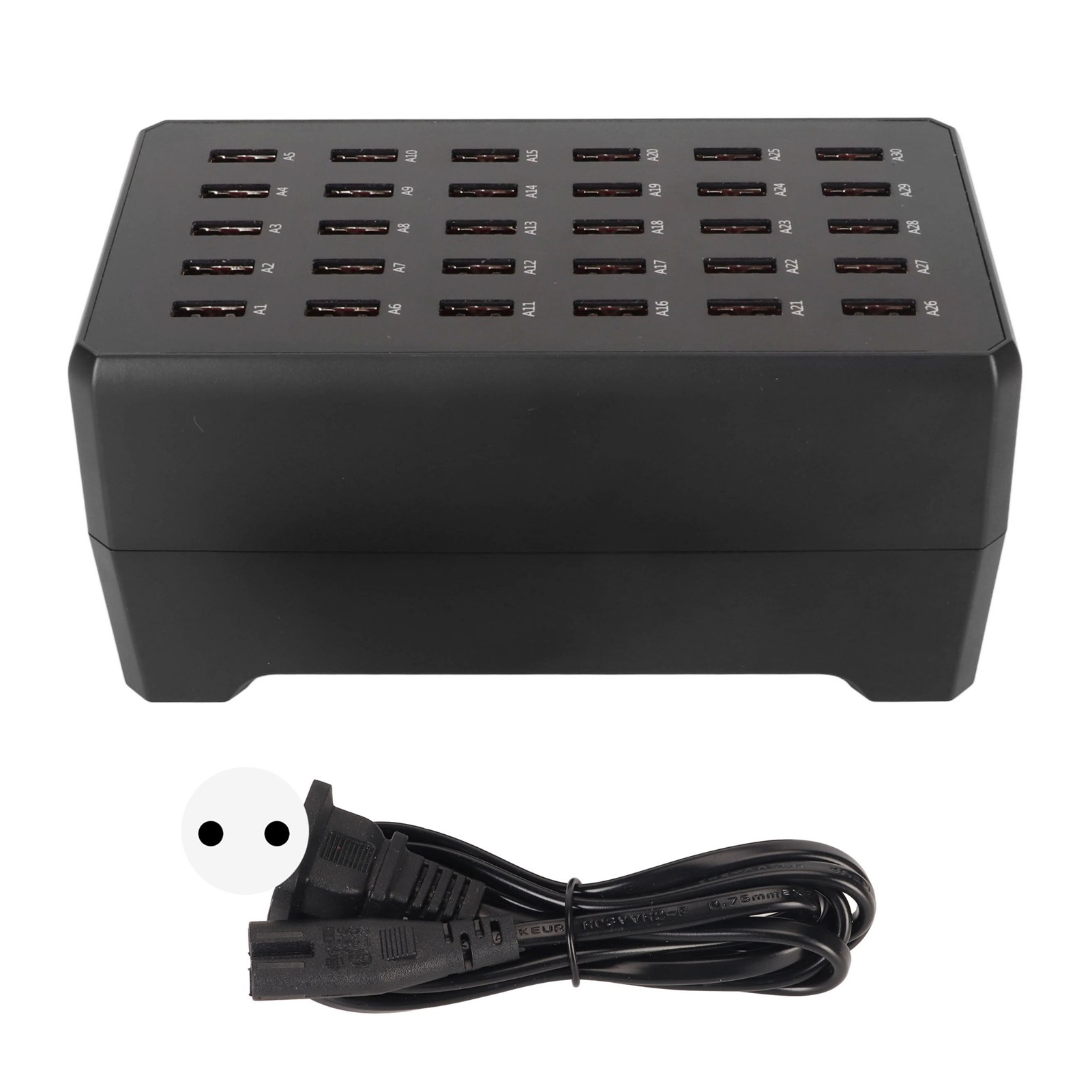 150w 30 Port Usb Charger Station Fast Charging Hub Smart Recognition 100 240v Eu Plug