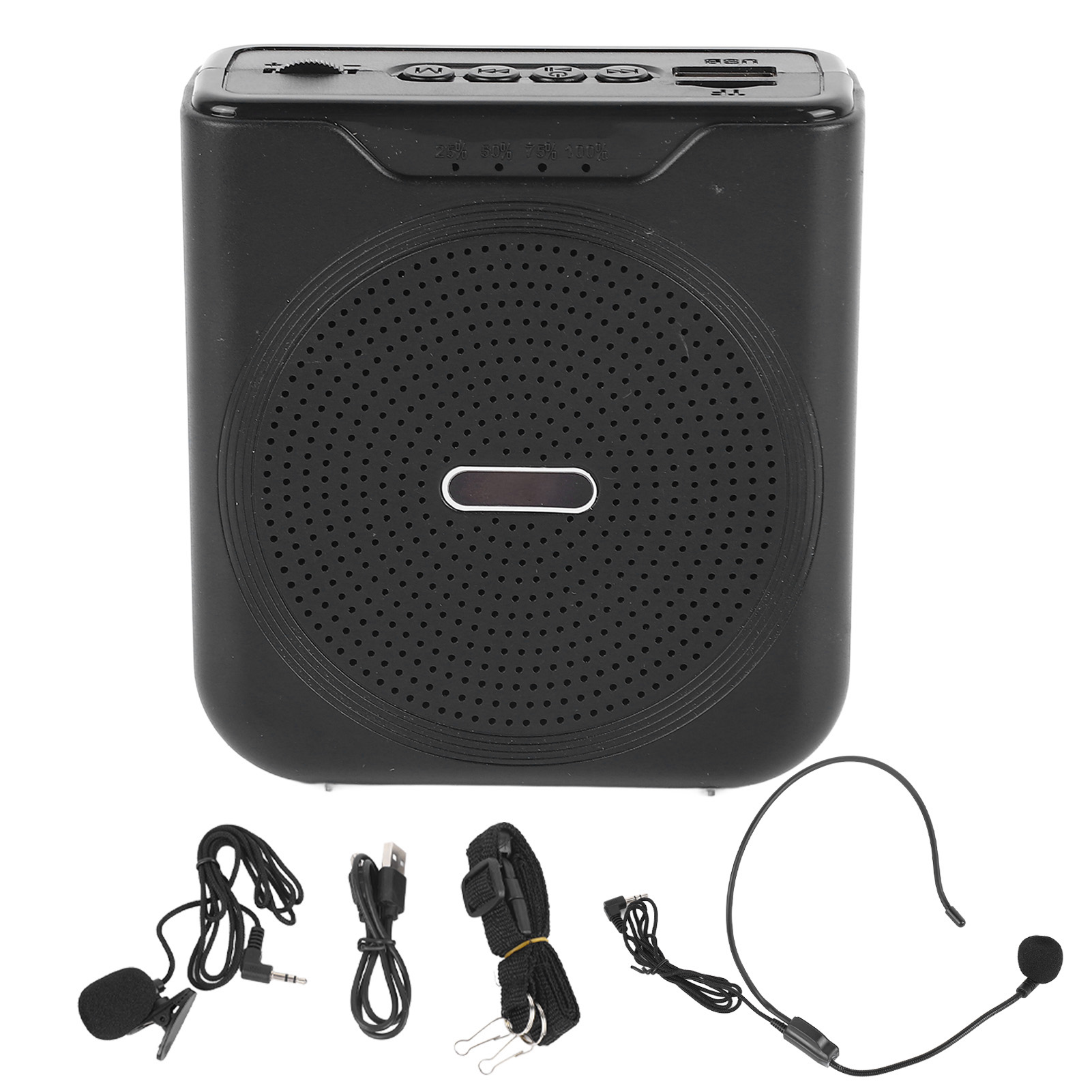 Rechargeable Mini Wireless Voice Amplifier High Power Portable Waistband Speaker With Headset Microphone For Teachers