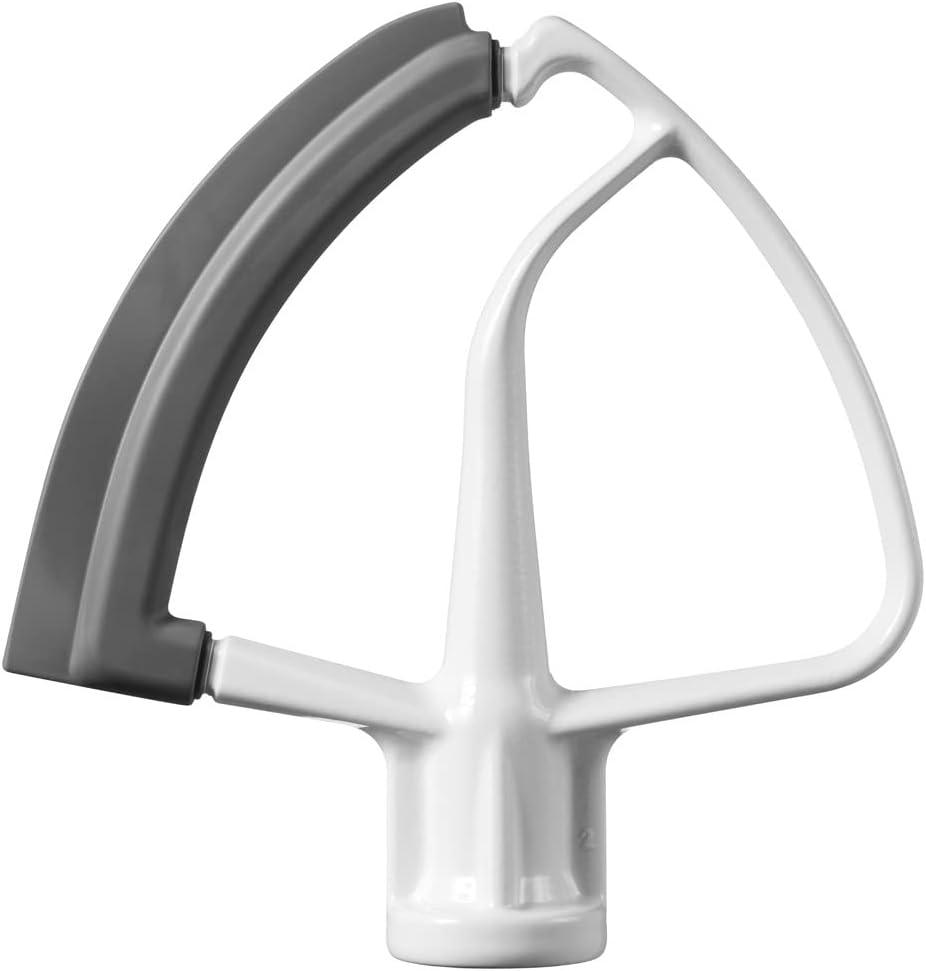 Batteur À Pâte À Bord Flexible Kitchenaid 4,5-5 Qt (accessoire Optionnel Pour Les Robots Pâtissiers Verticaux Kitchenaid), Blanc