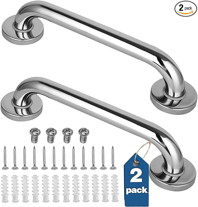 Poignée Lumineuse 25 X 300 Mm En Acier Inoxydable 304, Barre D'Appui De Salle De Bain Sans Obstacle, Poignée De Toilette Pour Personnes Âgées, Poignée Antidérapante Pour Toilettes Handicapées