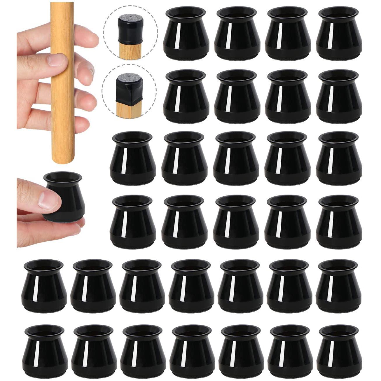 Lot De 20 Chaussettes De Chaise Antidérapantes, Chaussettes Élastiques Pour Pieds De Chaise