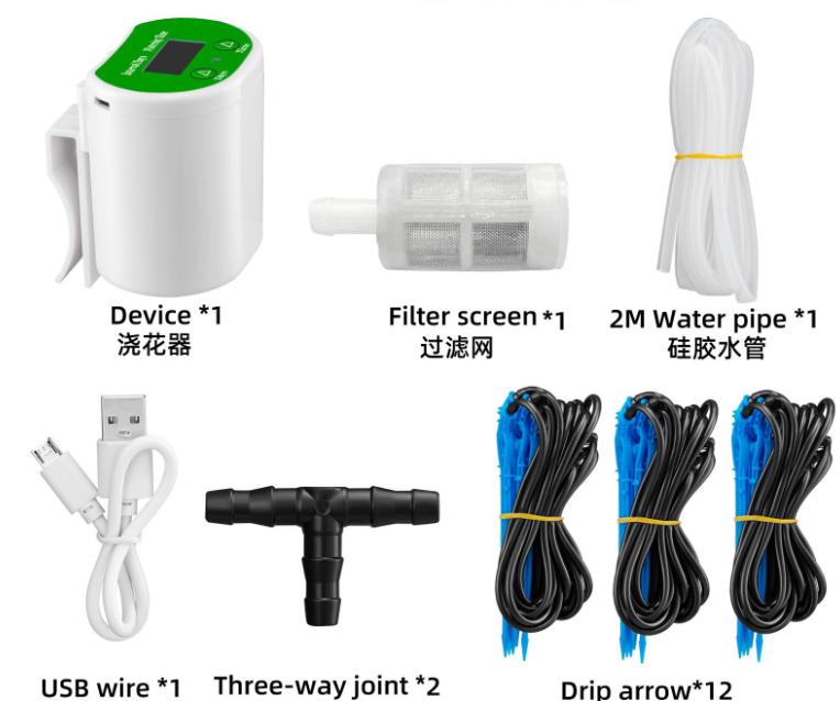 Système D'Arrosage Automatique Pour 12 Plantes D'Intérieur En Pot. Kit D'Arrosage Automatique Native Irrigation Tool Packs Avec Les Sondes Alersondes Rechargeables Par Usb.