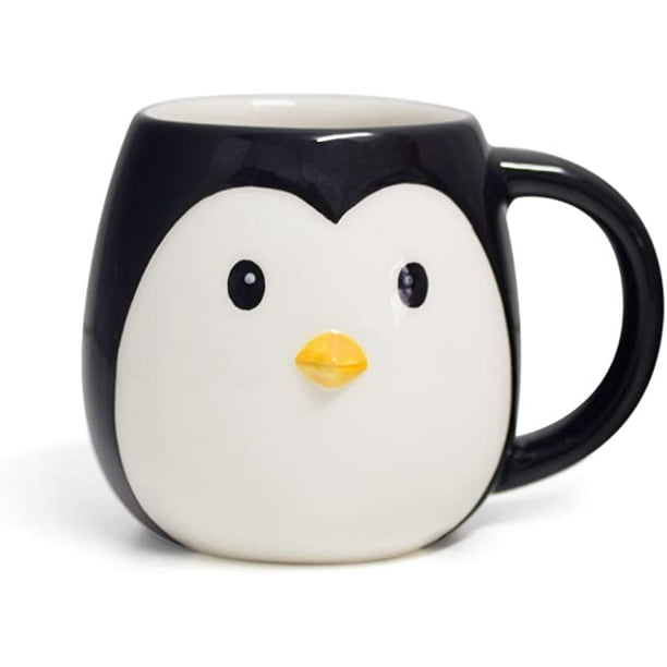 Mug Pingouin En Céramique, 360 Ml, Motif Tête De Pingouin