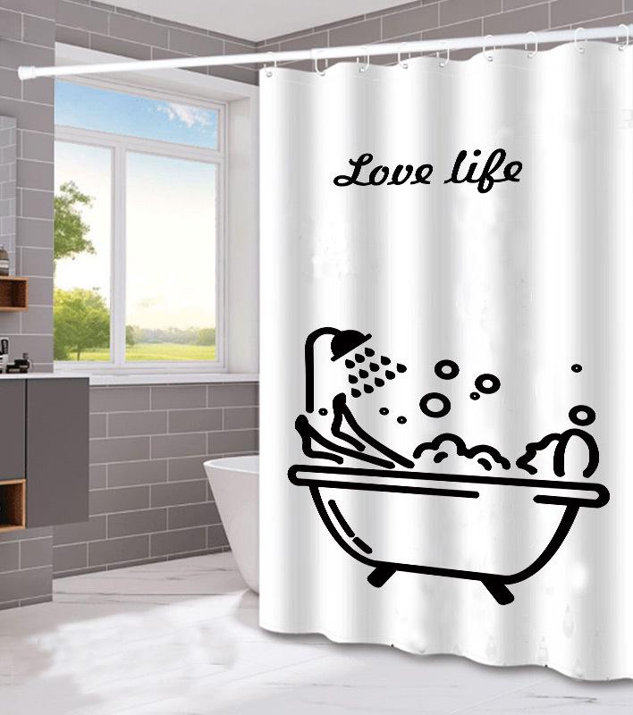 Rideau De Douche Imperméable 180 X 180 Cm Avec Crochets (peint À La Main Pour La Salle De Bain), Haute Qualité, Anti-moisissure, Facile À Nettoyer, Magnifiquement Imprimé