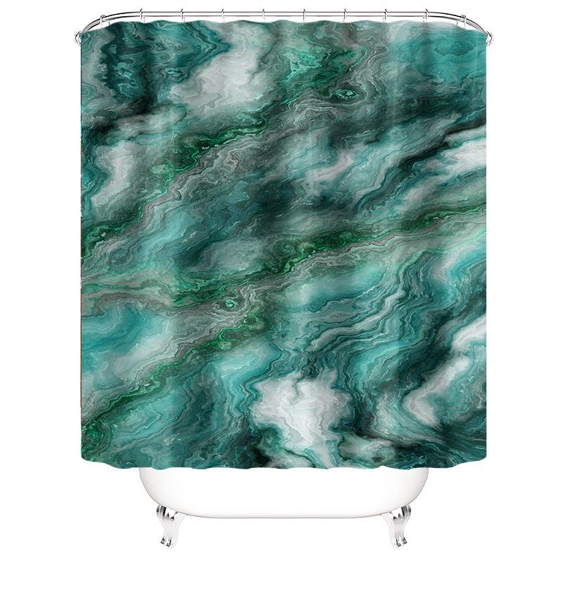 Rideau De Douche 180 X 180 Cm Avec Crochets (motif Marbre N° 3), Haute Qualité, Imperméable, Anti-moisissure, Facile À Nettoyer, Imprimé De Qualité.