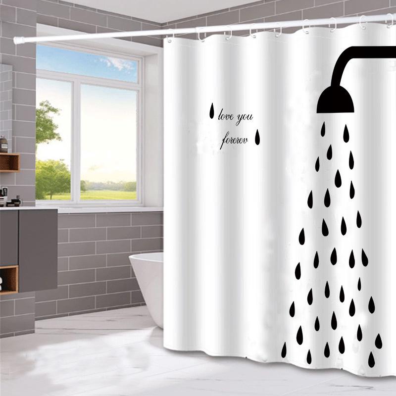 Rideau De Douche Imperméable 180 X 180 Cm Avec Crochets (peint À La Main), Haute Qualité, Anti-moisissure, Facile À Nettoyer, Magnifiquement Imprimé