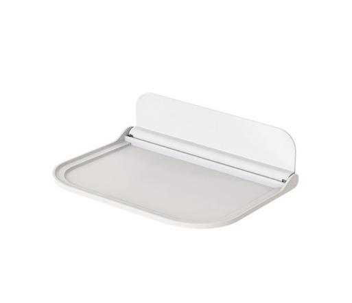 Étagère De Salle De Bain (1 Pièce), 18 X 11 Cm, Sans Perçage, Pliable, Auto-adhésive. Idéale Pour La Salle De Bain Ou La Chambre, Elle Peut Contenir Une Toupie, Des Vêtements Et Autres Objets.