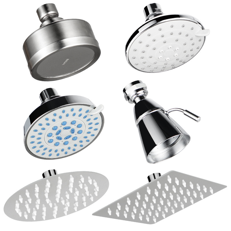 Pommeau De Douche De Tête - 8 Cm, Débit Élevé, Pression Accrue, Amovible Pour Le Nettoyage