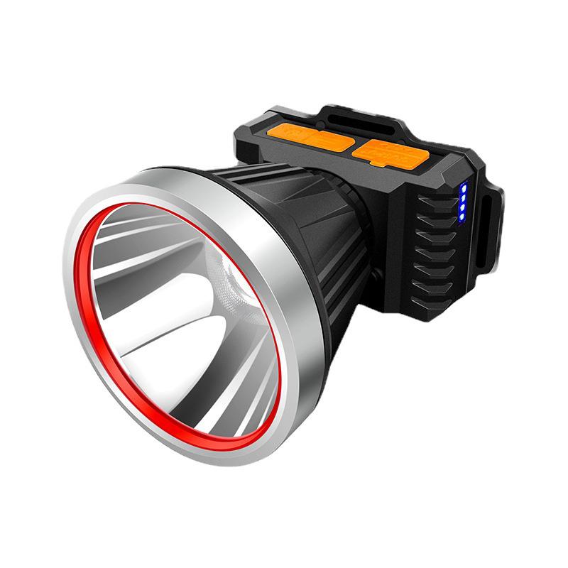 Lampe Frontale À Induction Longue Portée, Lampe De Pêche Portable Pour L'Extérieur, Lampe De Minage Multifonctionnelle Rechargeable, Lampe Torche.