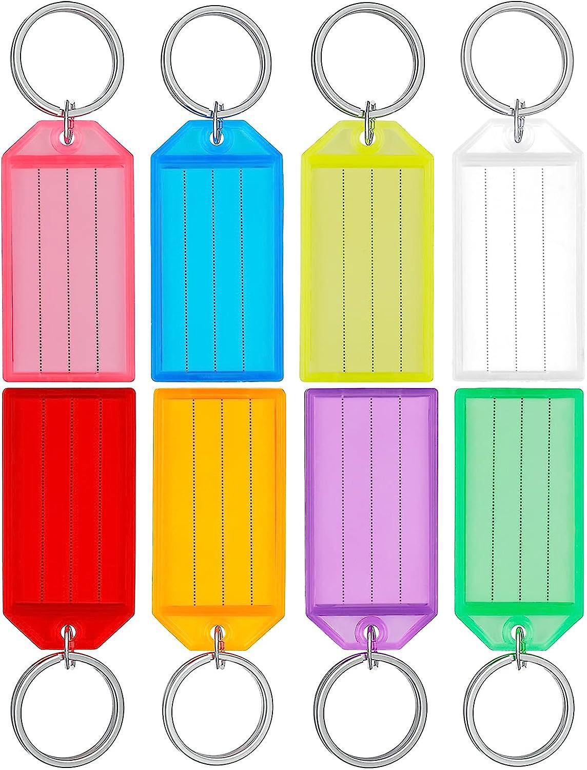 Étiquettes En Plastique De Couleurs Assorties Avec Anneau Brisé - Lot De 80