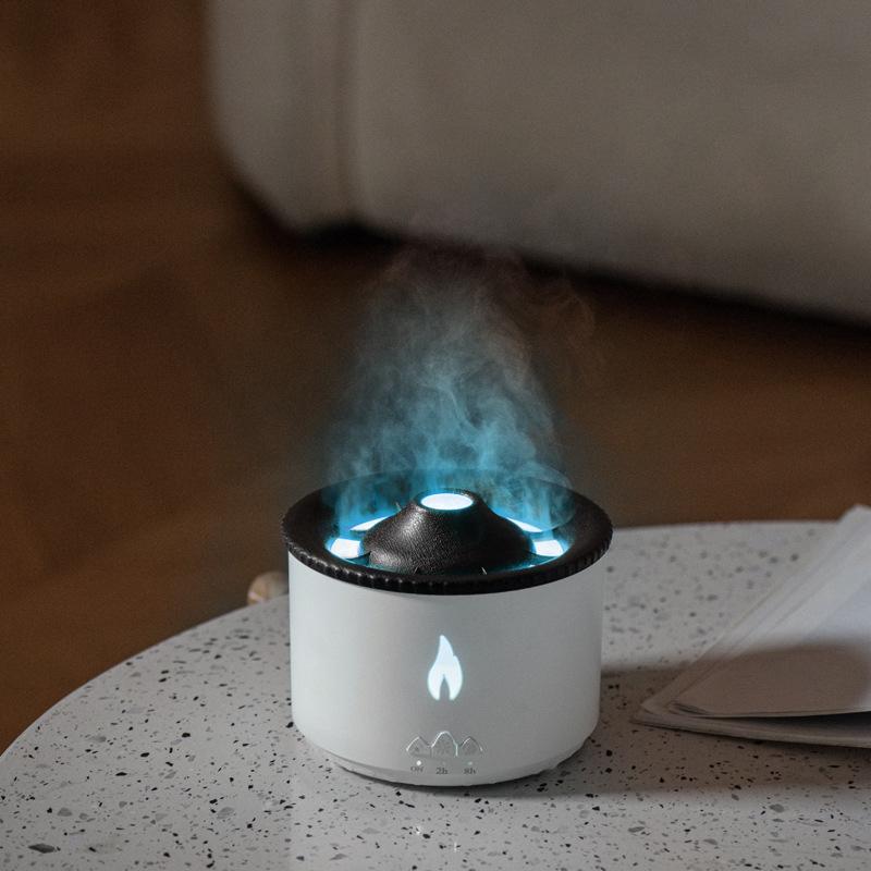 Diffuseur D'Huiles Essentielles À Flamme, Humidificateur D'Huiles Essentielles Volcanique Créatif, Brumisateur Automatique Pour La Maison, Diffuseur D'Huiles Essentielles 360 Ml