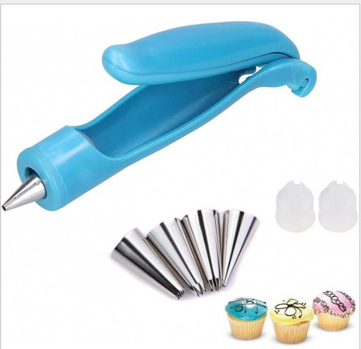 Kit De 7 Pièces Pour Pistolet De Gréage, Stylo De Gréage, Pistolet De Gréage En Plastique Extrudé, Stylo À Gâteau