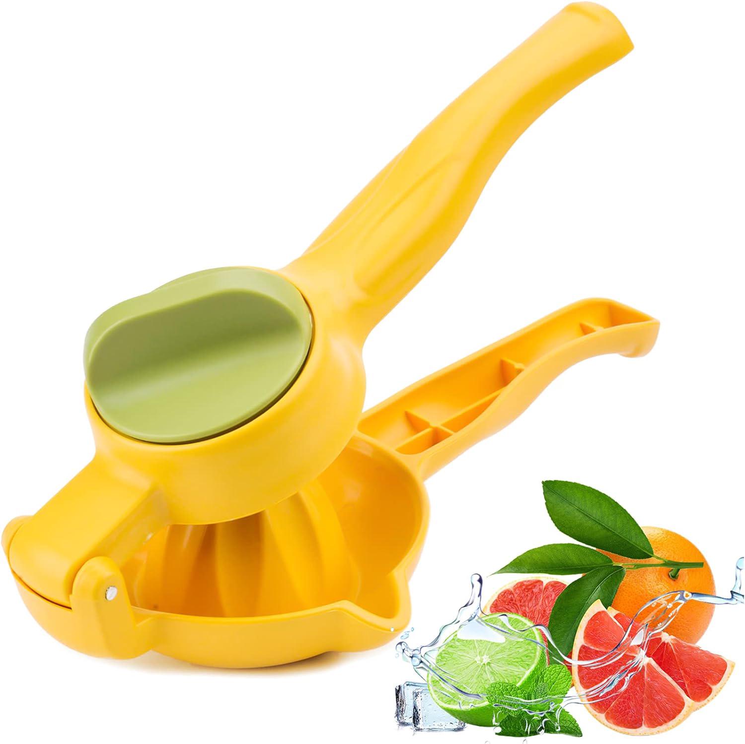 Presse-citron Manuel (jaune), Presse-agrumes Portatif, Extracteur De Jus De Citron Vert, Presse-citron Vert, Citron, Orange, Pamplemousse, Presse-agrumes Plus Efficace