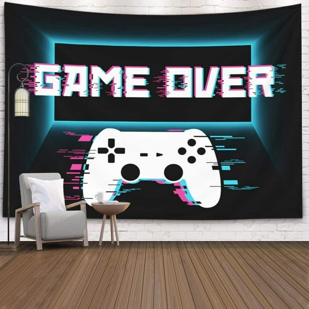 Tapisserie Murale Décorative Pour Chambre - Manette De Jeu - Grand Format 200 X 150 Cm - Papier Peint En Tissu - Tapisserie Murale Esthétique - Décoration Panoramique