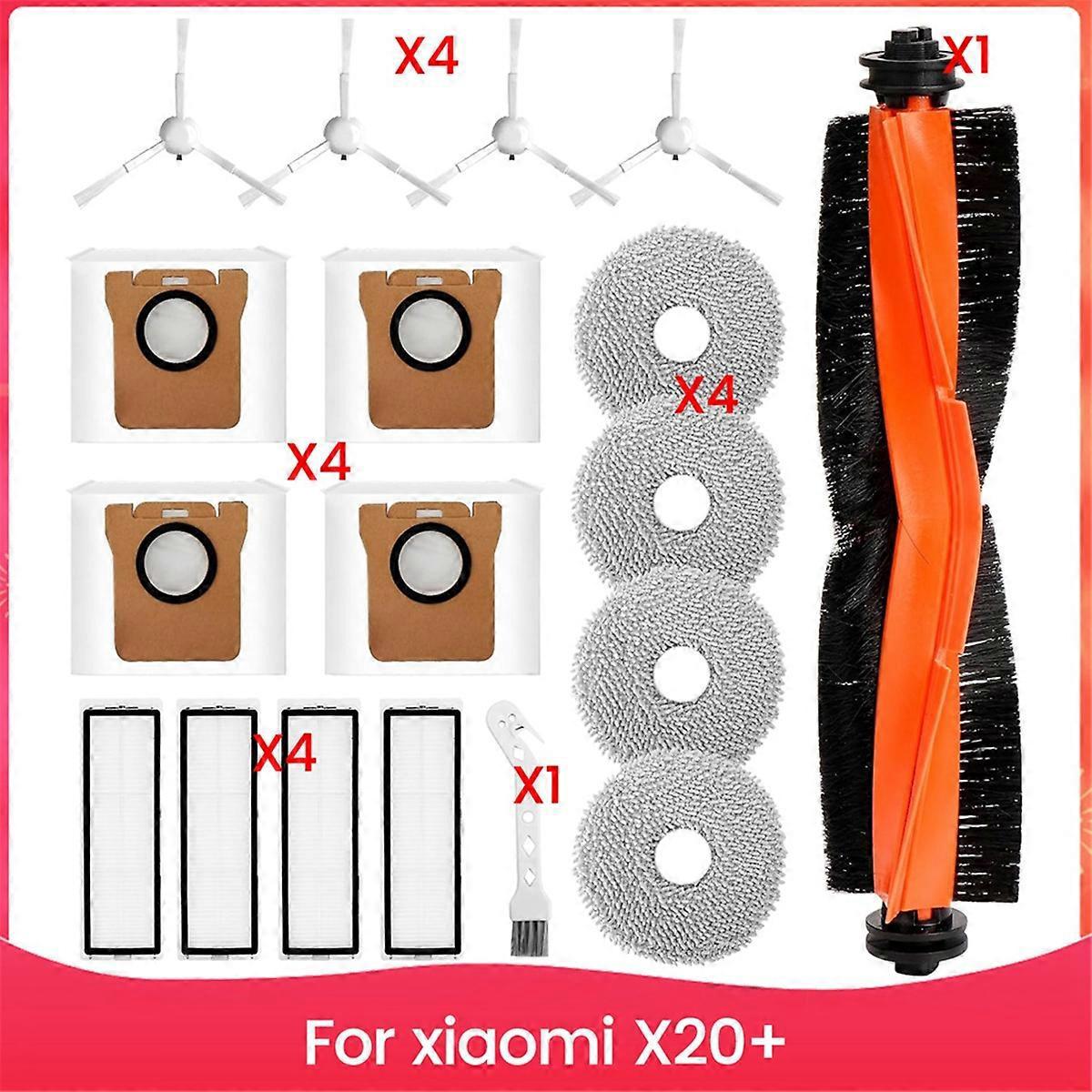 Pièces De Rechange Pour Aspirateur Robot Xiaomi X20+ (voir Illustration)