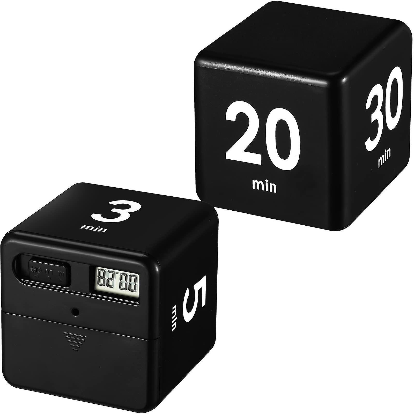 Minuteur Cubique (lot De 2), Capteur De Gravité, Minuteur À Bascule, Minuteur Pour Enfants, Minuteur De Sport Et Minuteur De Jeu Pour La Gestion Du Temps