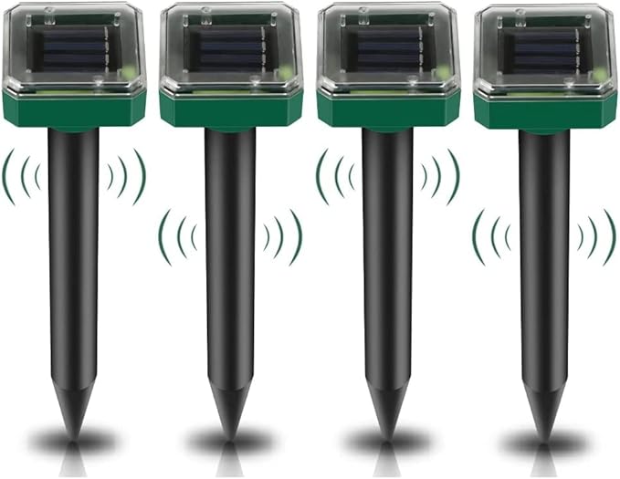 Ultrasonic Sunscreen Mole, Set Of 4 Sunscreen Moles, Ip65 Waterproof Outdoor Mole Insect Repellent