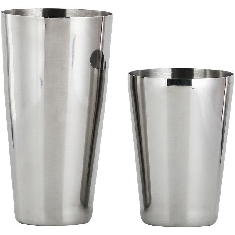 Ensemble Shaker À Cocktail En Acier Inoxydable (acier Inoxydable Naturel), 820 Ml Et 650 Ml
