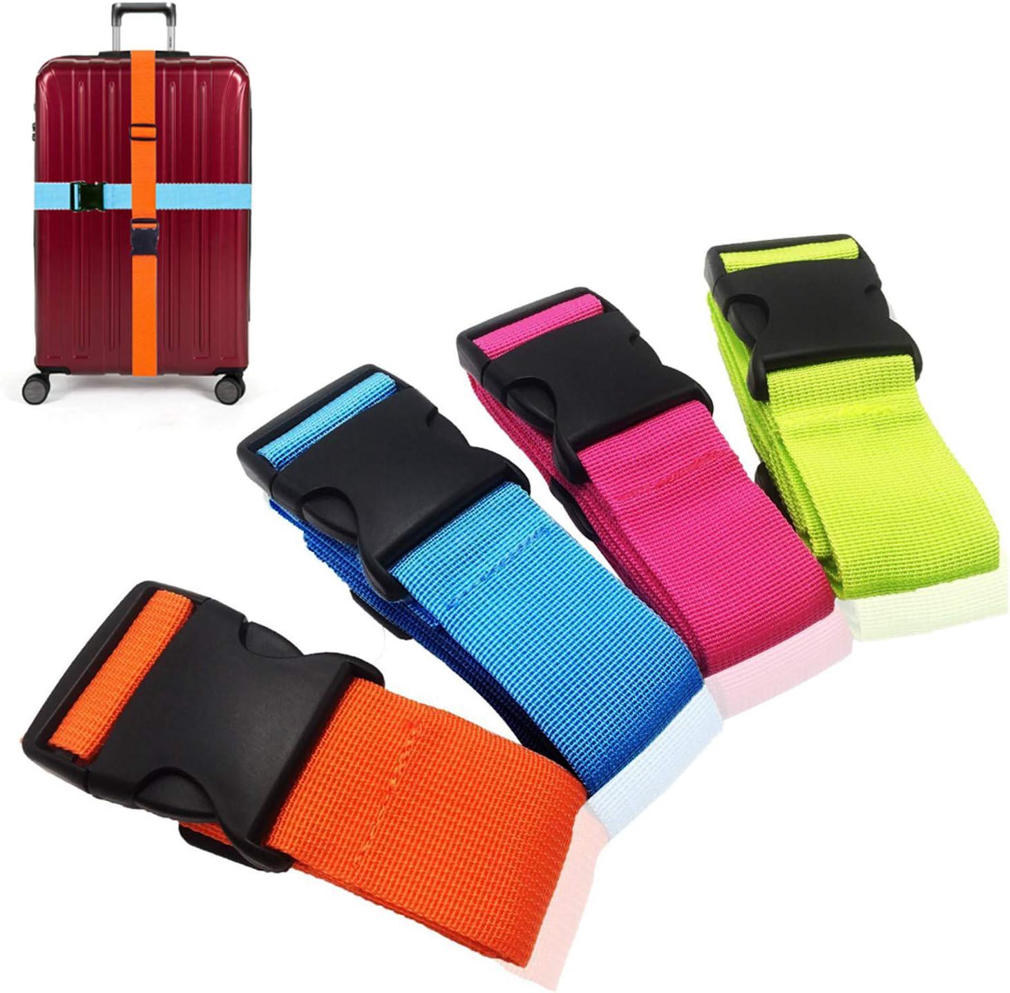 Sangle À Bagages (4 Couleurs) - Sangle De Valise Réglable Avec Boucle