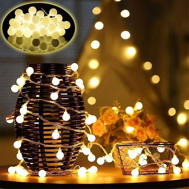 Lampe Féérique À Ampoule Led 10 M, 80 W - Fonctionne Sur Piles