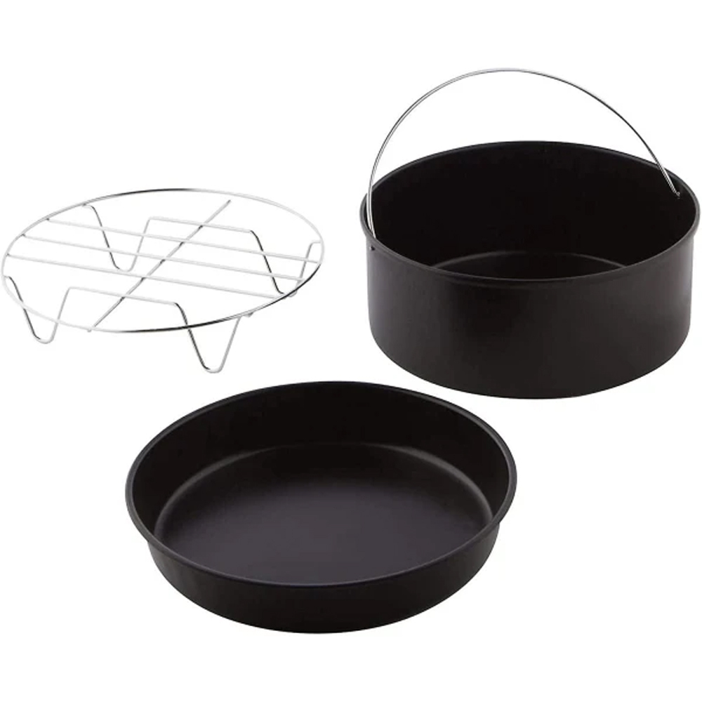 Air Fryer Baking Accessories For Cake And Pizza, Pizza Pan, Bbq Grill, Air Fryer For Simple Living, For Gowise, For Cosori, 6 Inch