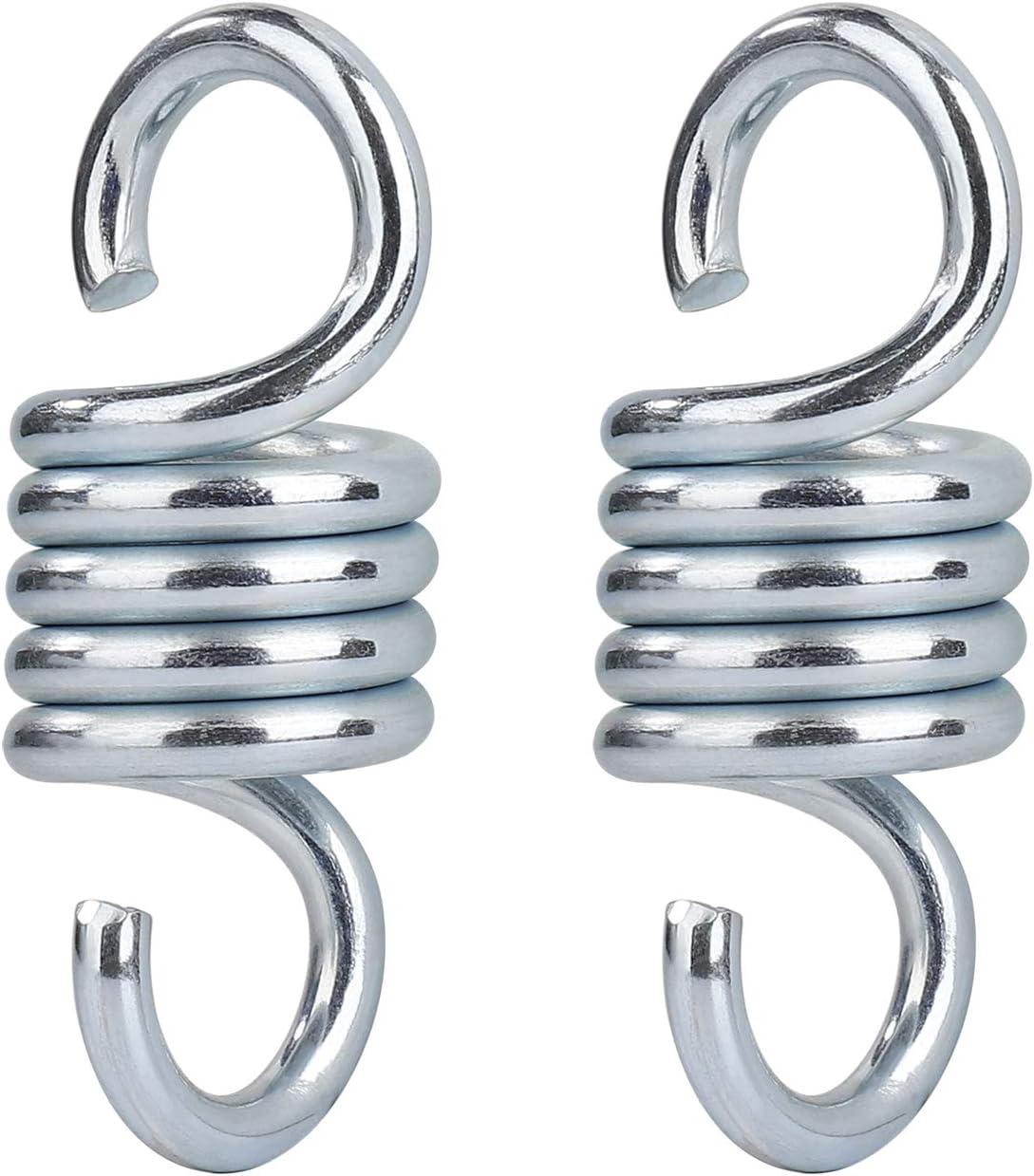 Lot De 2 Crochets À Ressort En Acier Galvanisé Pour Hamac, Charge Maximale 500 Kg, Pour Balancelle De Jardin Ou De Porche.