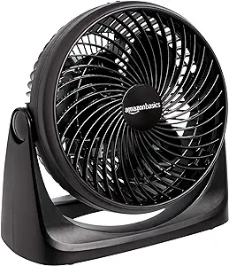Ventilateur De Circulation D'Air Pour Petites Pièces, 5 Pales, Noir