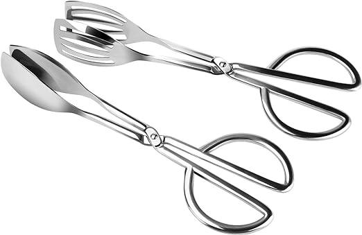 Pinces À Salade (lot De 2) En Acier Inoxydable Pour Barbecue Et Cuisine - Ustensiles De Cuisine