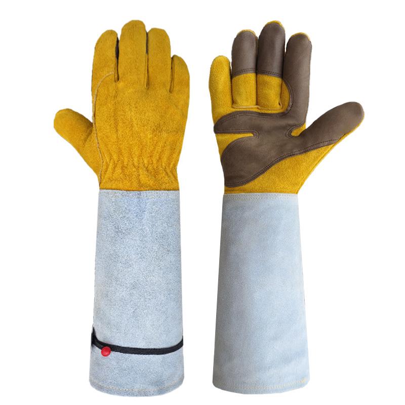 Gants De Travail Pour L'Assurance, Gants De Jardinage Anti-coupure, Gants D'Apiculture Anti-coupure, Gants De Soudage À L'Arc Sous Argon, Gants De Jardinage Artistiques En Cuir De Vachette Anti-coupur