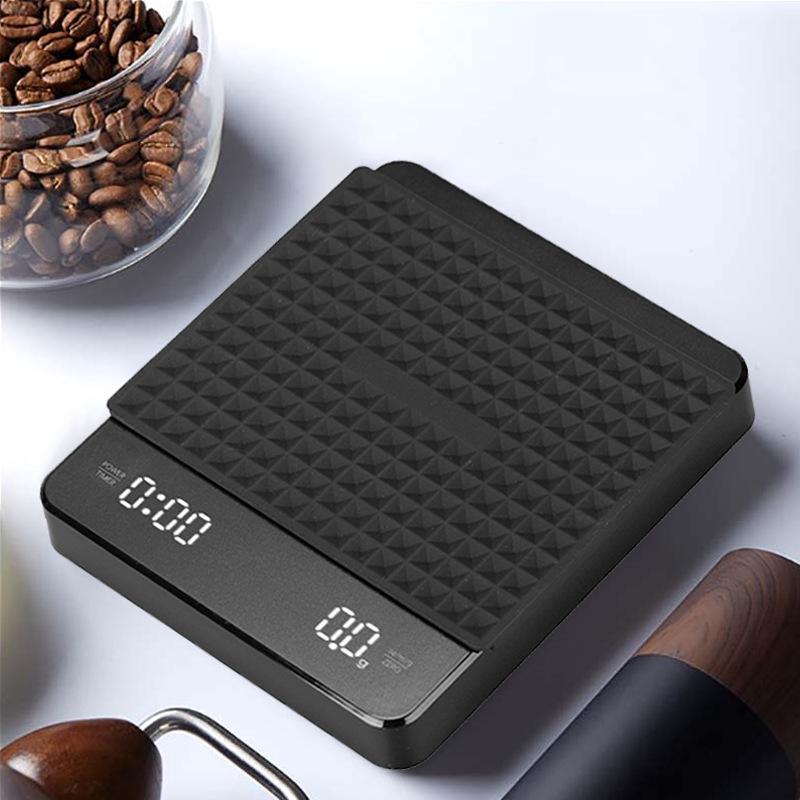 Balance Électronique À Café 3000 G/0,1 G Avec Chargeur Usb-c Et Affichage Led. Idéale Pour La Cuisine Italienne Et La Maison.