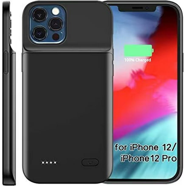 Battery Case For Iphone 12/12 Pro, [6800mah] Rechargeable Portable Charger External Battery Power Bank Slim Charger Case For Apple Iphone 12 / Iphone 12 Pro 6.1 Inch