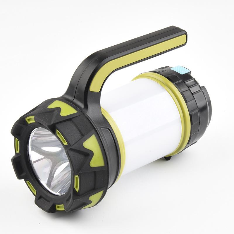 Lampe Torche De Camping Led Rechargeable, 6 Modes D'Éclairage, Multifonctionnelle, Batterie Externe, Étanche Ipx4, Câble Usb Inclus.